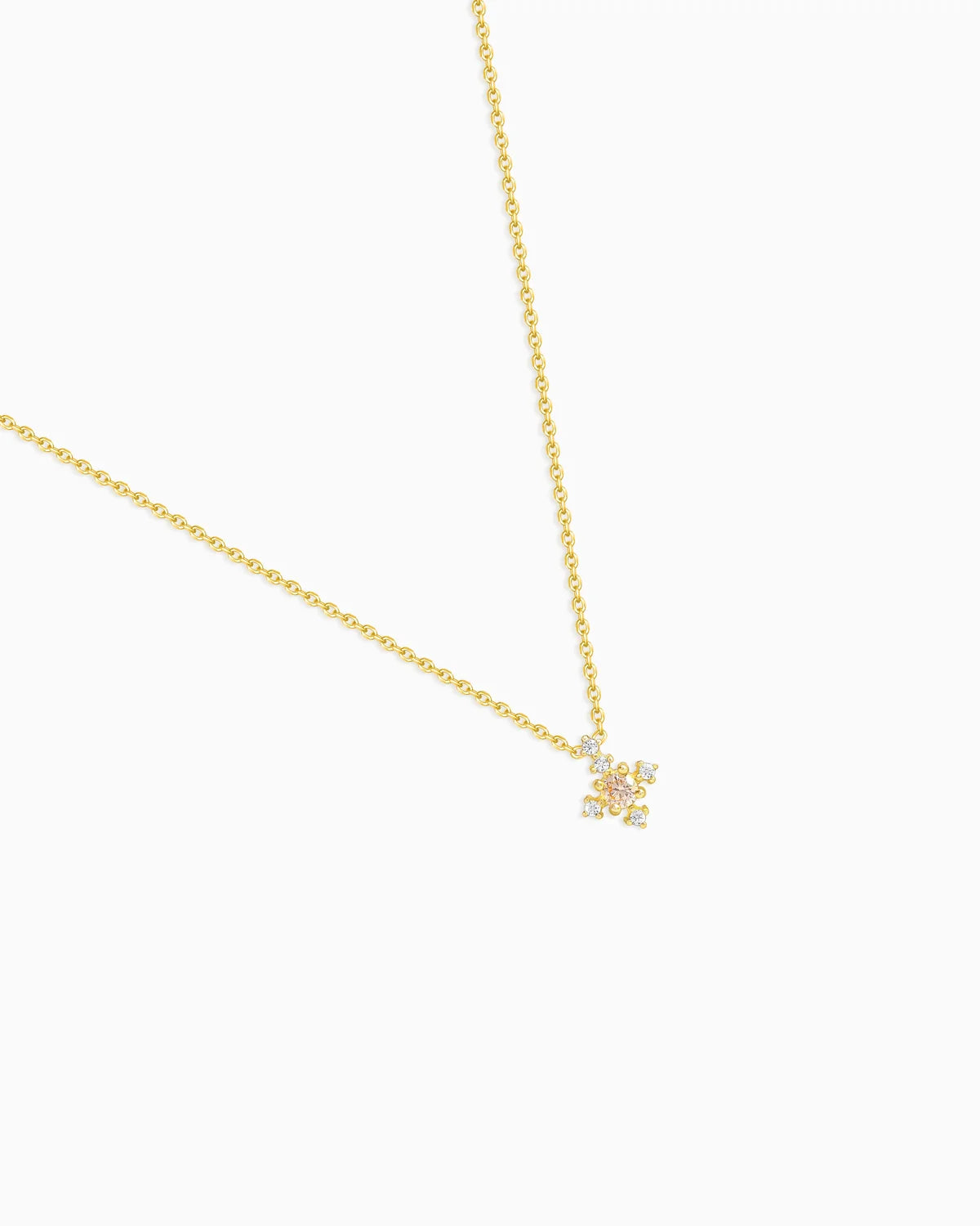 Snowflake Gold Necklace – Love & Serenity