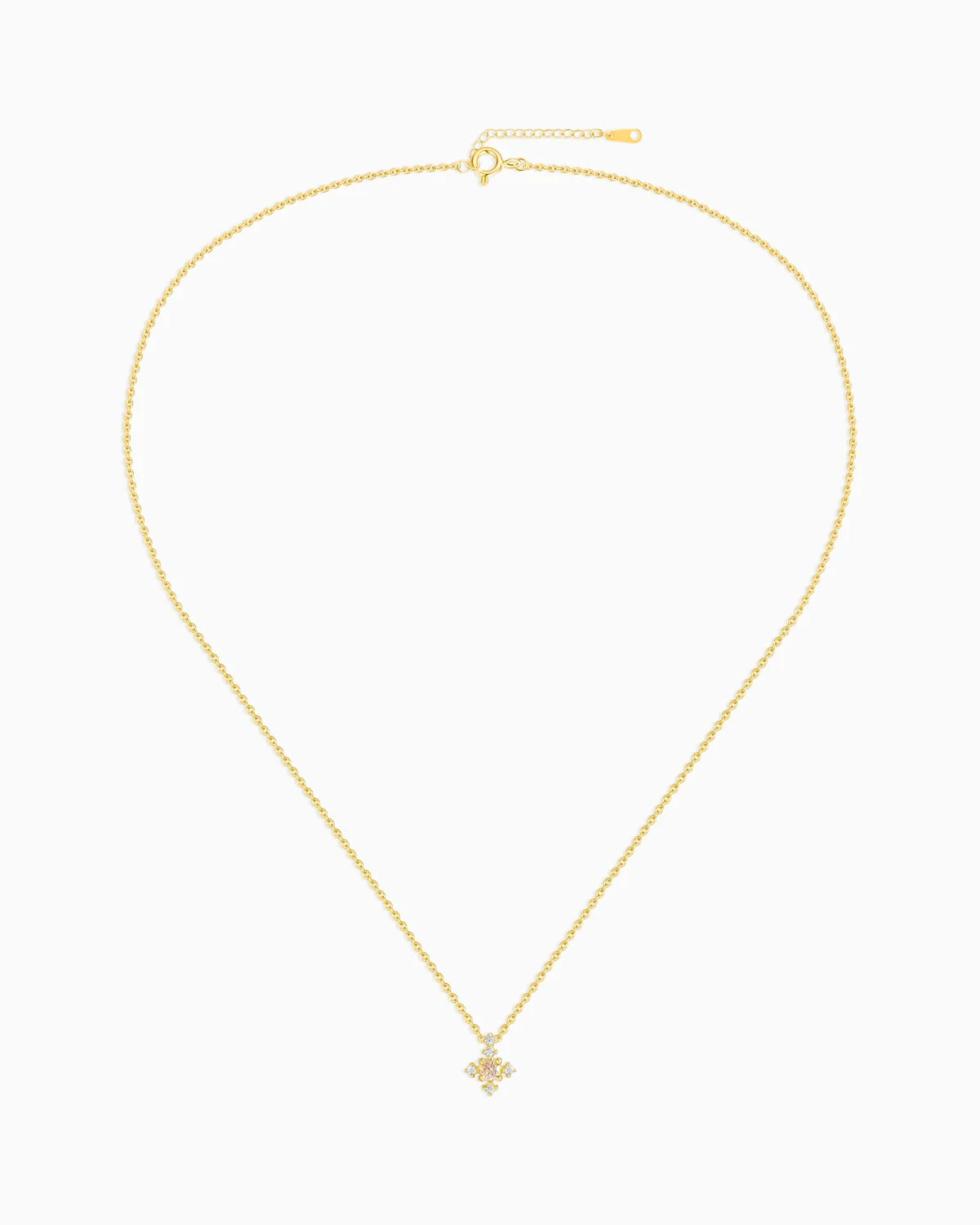 Snowflake Gold Necklace – Love & Serenity