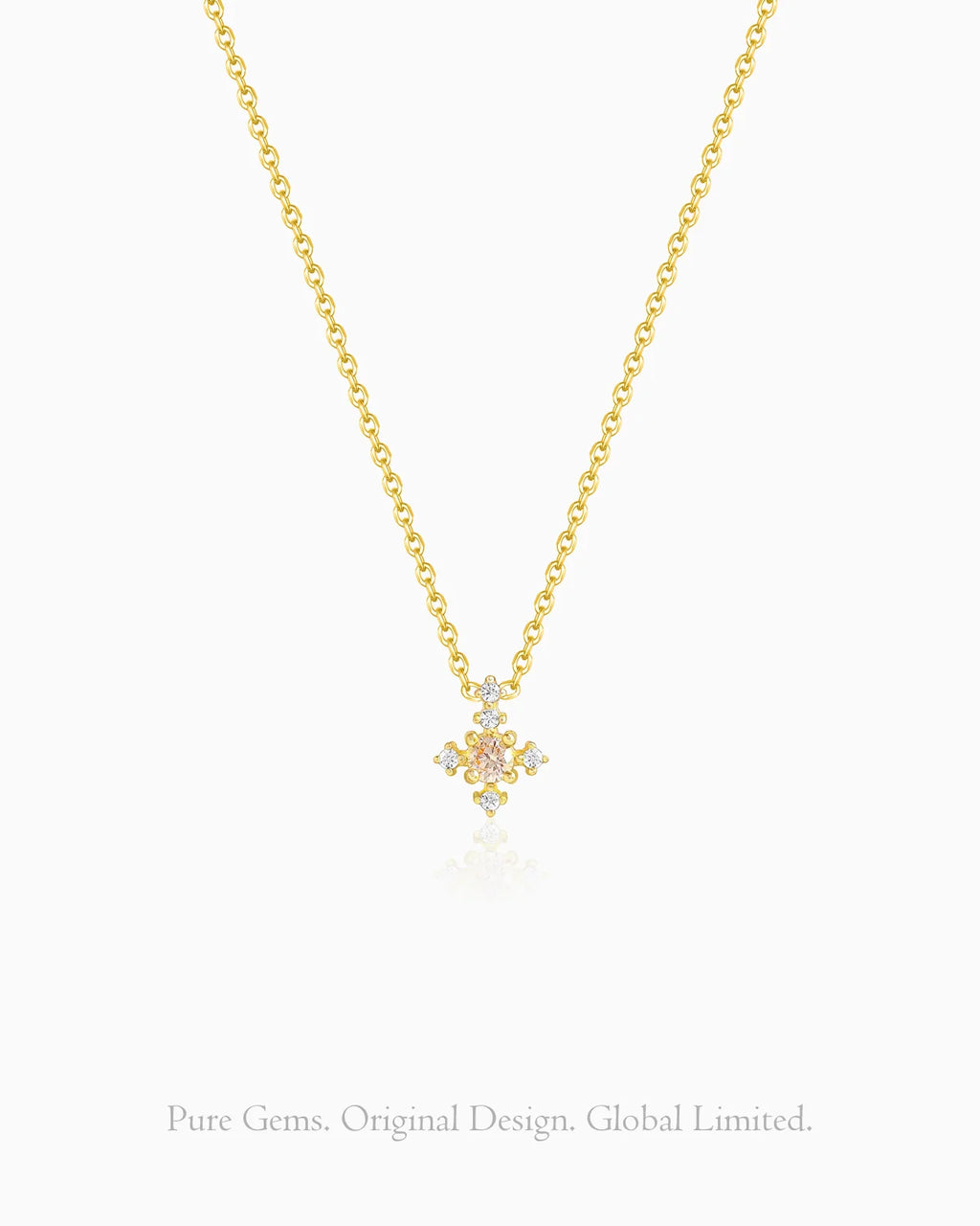Snowflake Gold Necklace – Love & Serenity