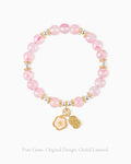Red Agate Pearl 14K Gold Plated Beaded Bracelet