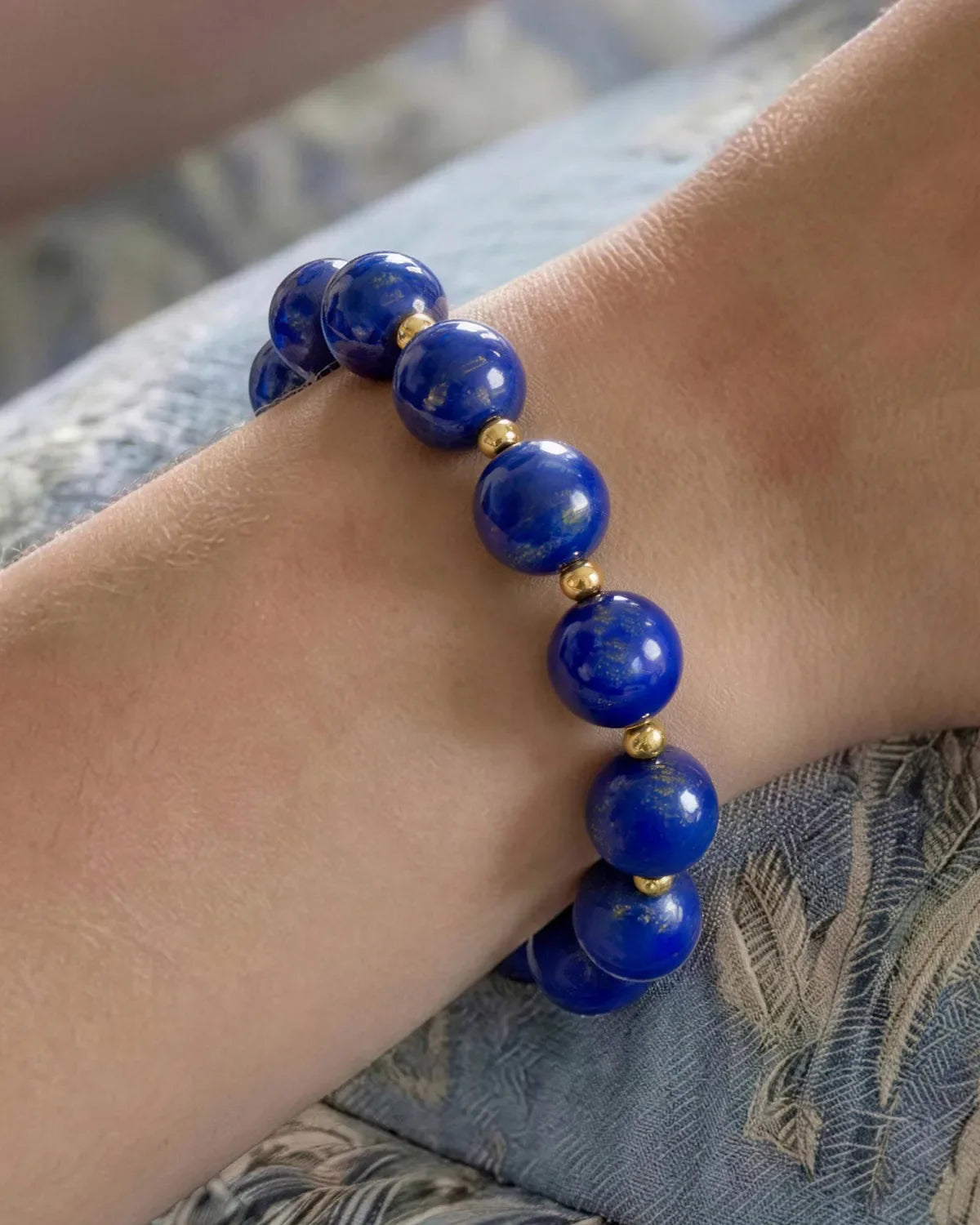 Lapis Lazuli Gold Bracelet – Clarity & Serenity