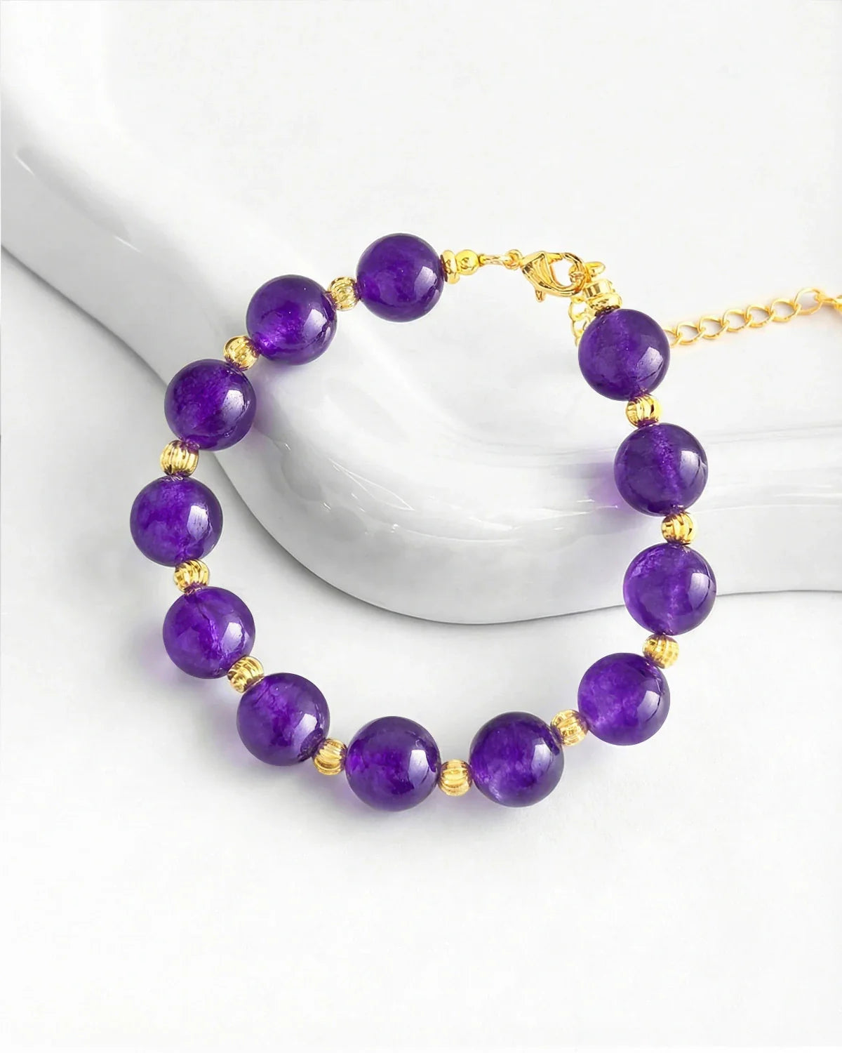 Amethyst Gold Bracelet – Intuition & Dreams