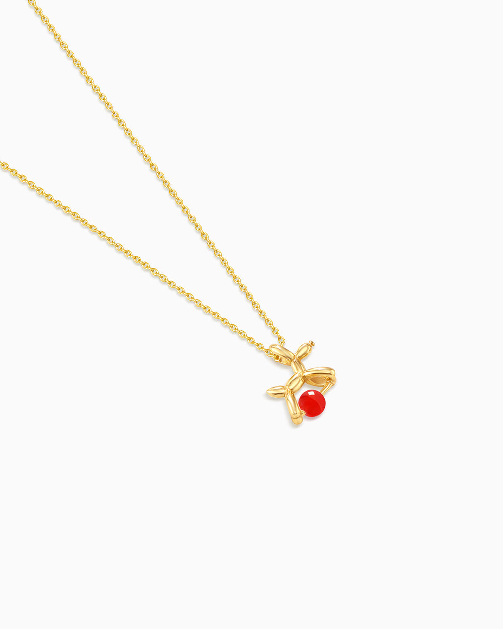 Red Agate Dog Pendant Necklace | HALO IN STYLE