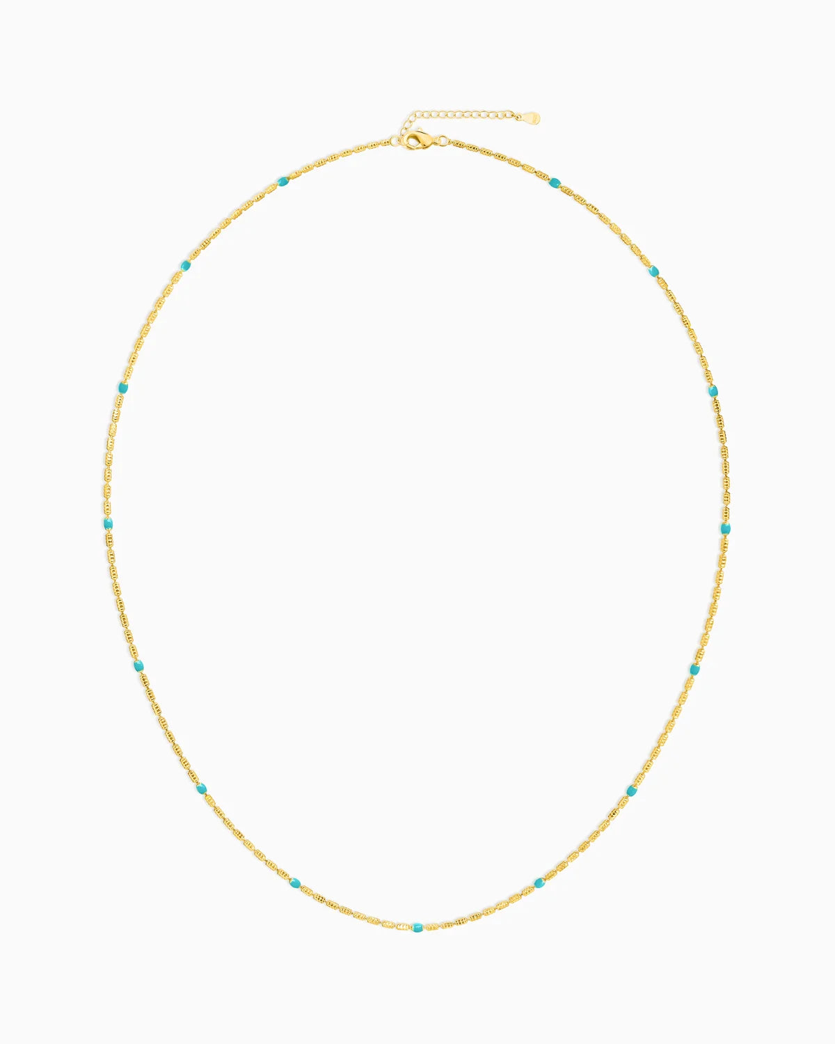 Turquoise Gold Chain Necklace – Calm & Balance