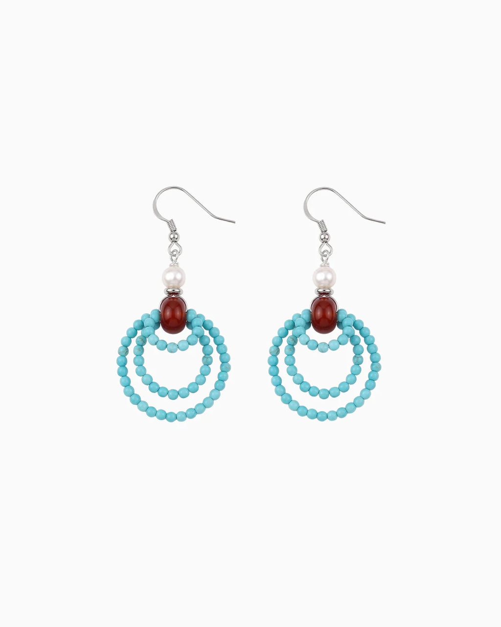 Turquoise Silver Earrings – Protection & Calm