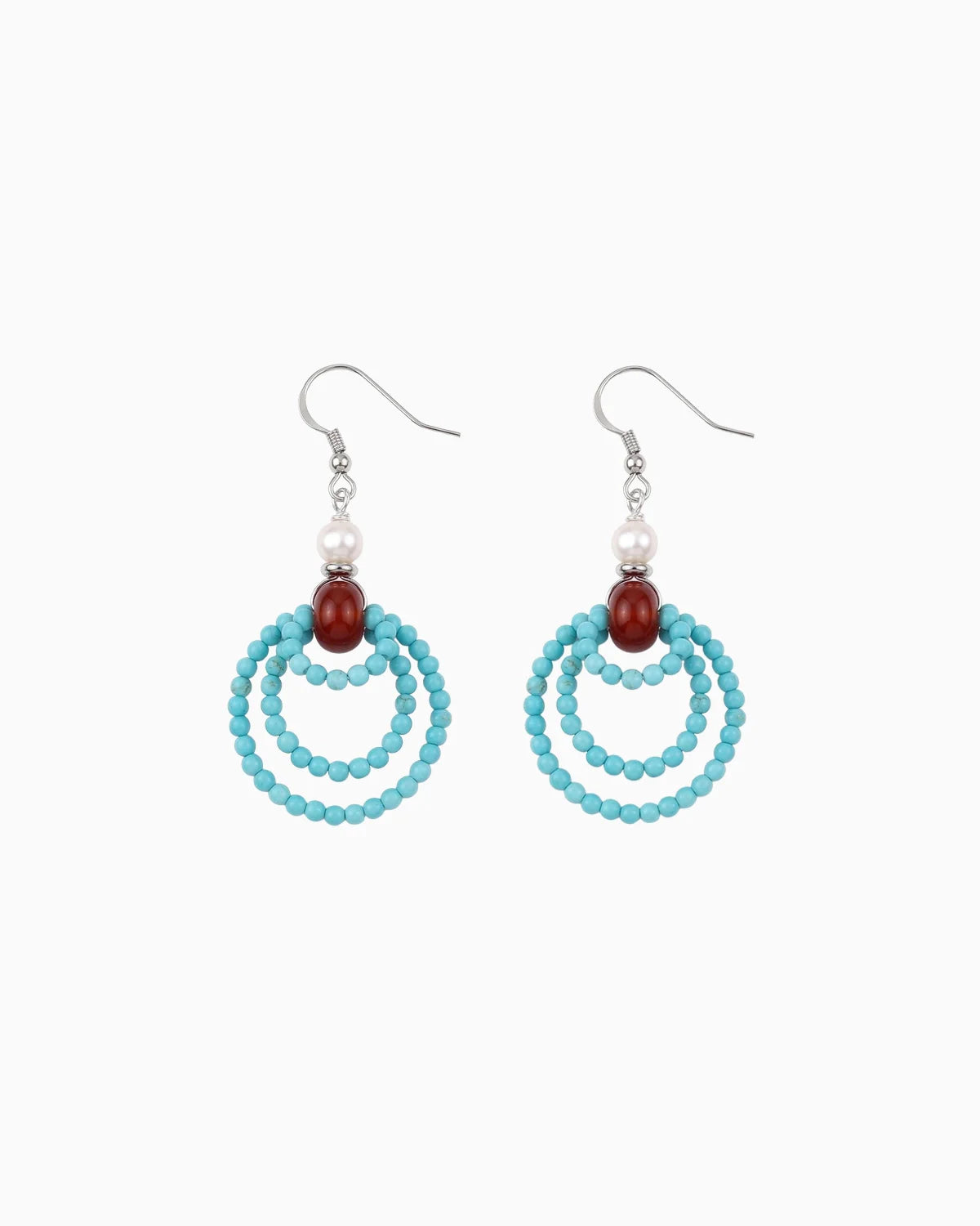 Turquoise Silver Earrings – Protection & Calm