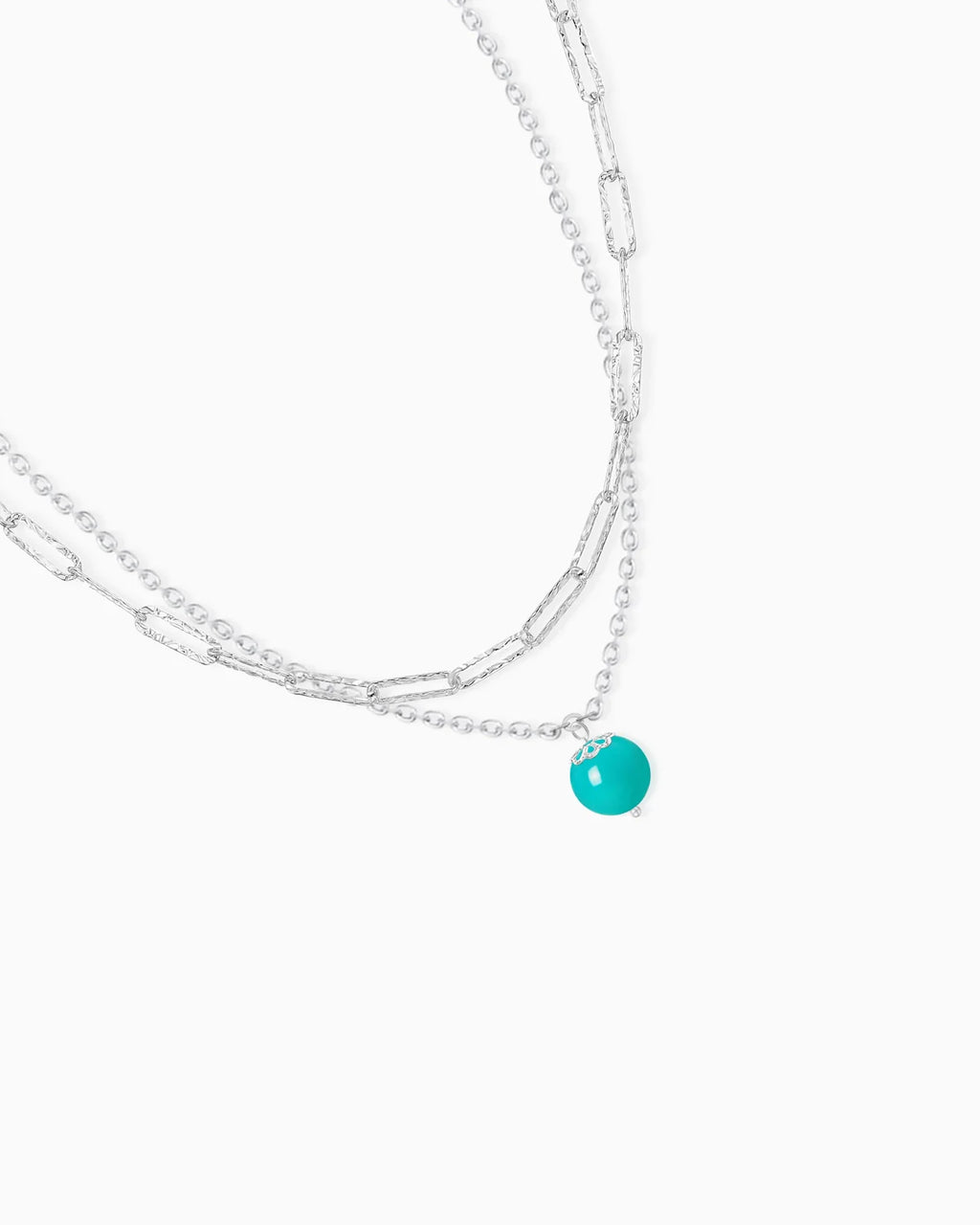 Turquoise Silver Necklace Set – Protection & Balance