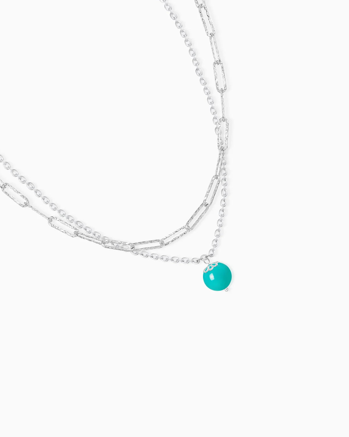 Turquoise Silver Necklace Set – Protection & Balance