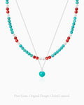Turquoise Beaded Necklace Set