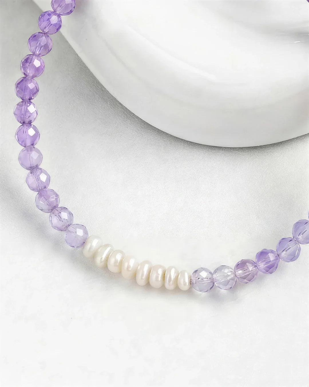 amethyst beaded bracelet – february birthstone jewelry