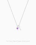 amethyst heart key necklace | HALO IN STYLE