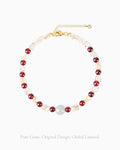 citrine and garnet beaded bracelet – Birthstone Jewelry