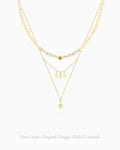 citrine beaded necklace set