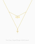 citrine pendant layered design