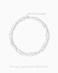 clear quartz irregular beaded bracelet – april birthstone jewelry