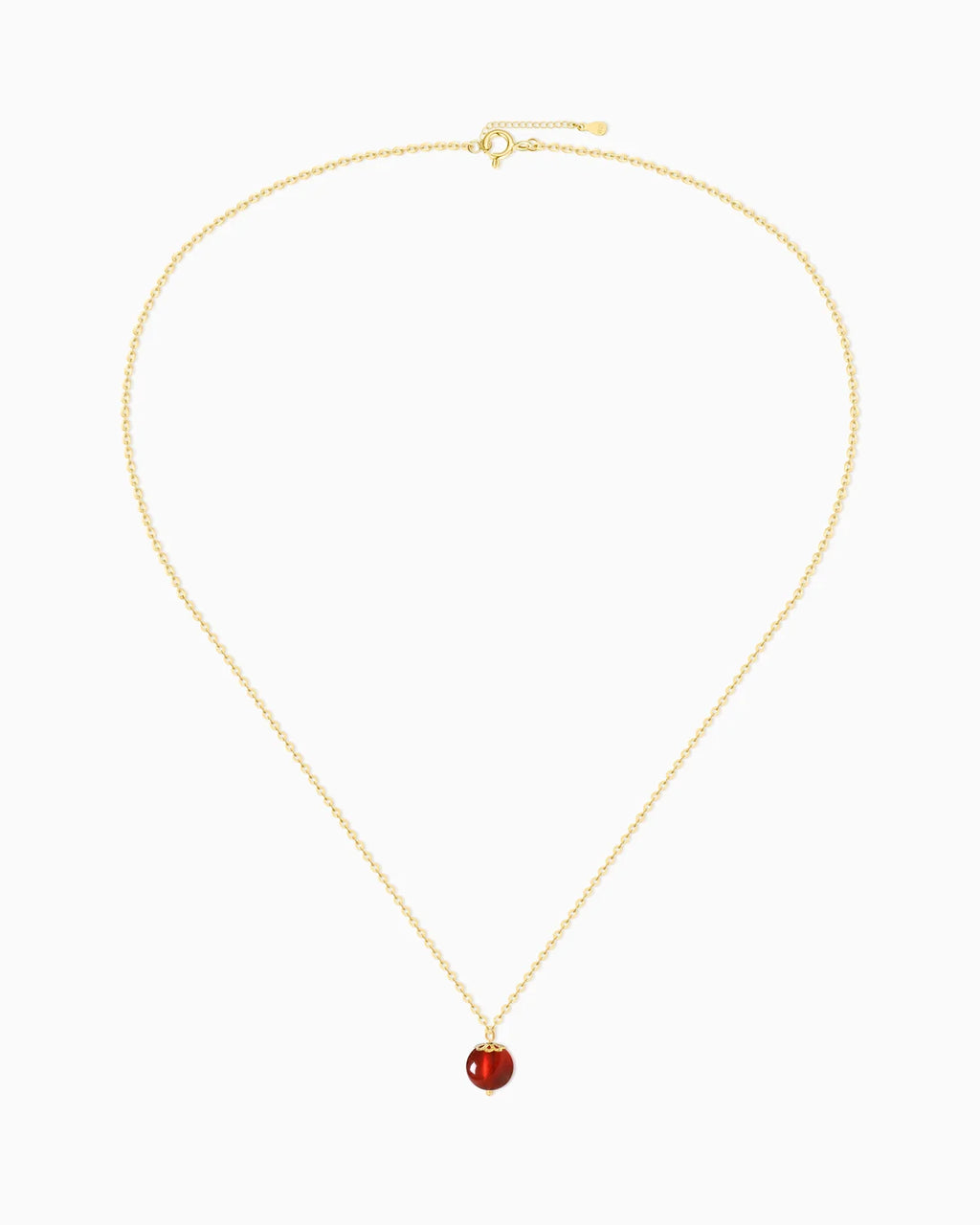 garnet pendant necklace for january
