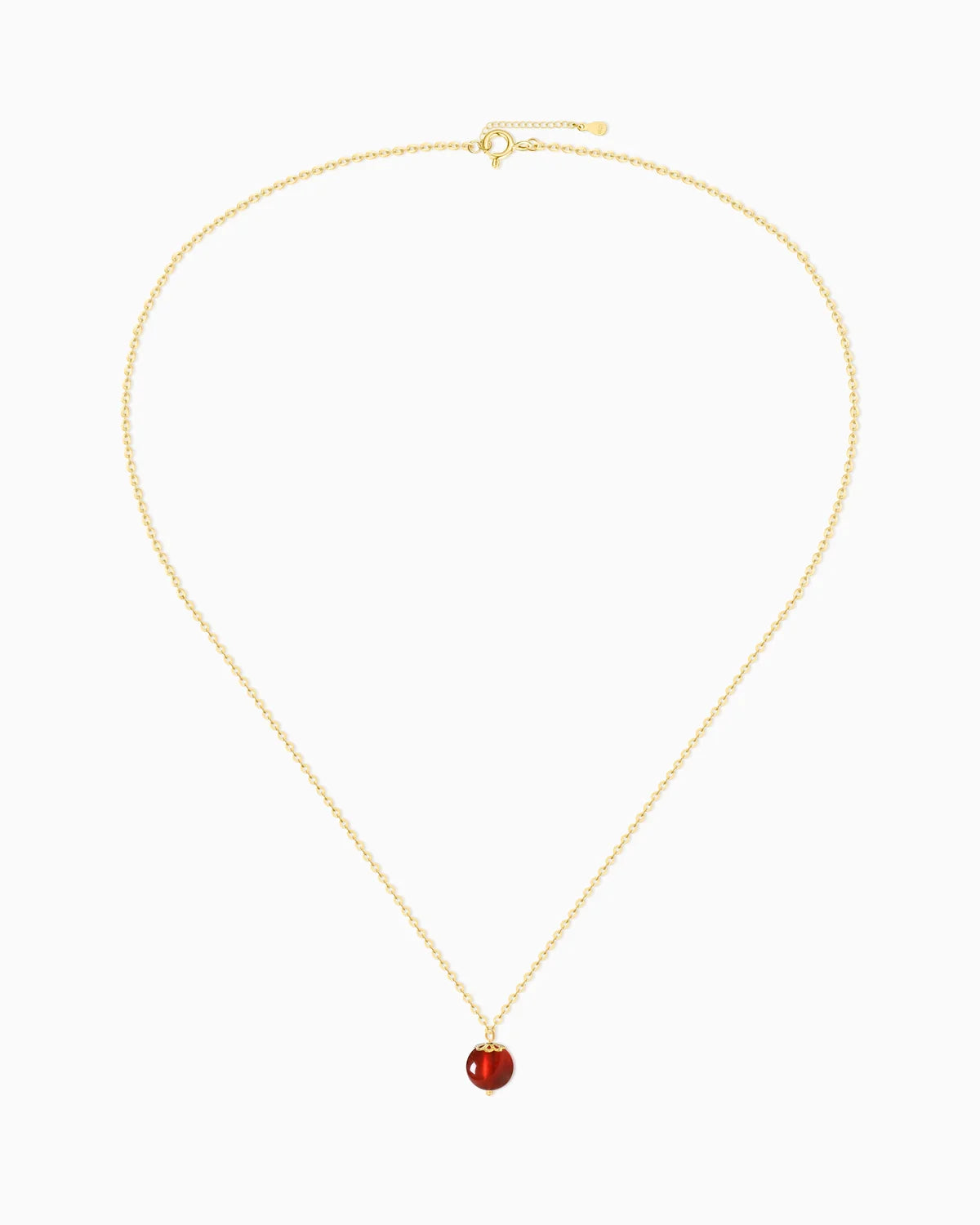 garnet pendant necklace for january
