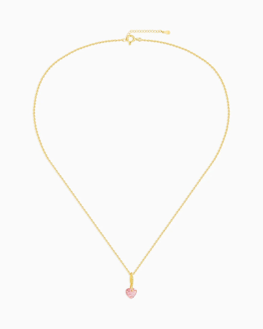 Pink Heart Gold Pendant Necklace – Love & Tenderness