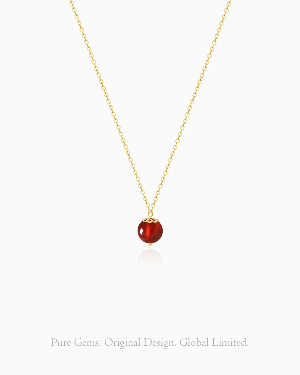 garnet pendant necklace