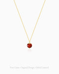 garnet pendant necklace
