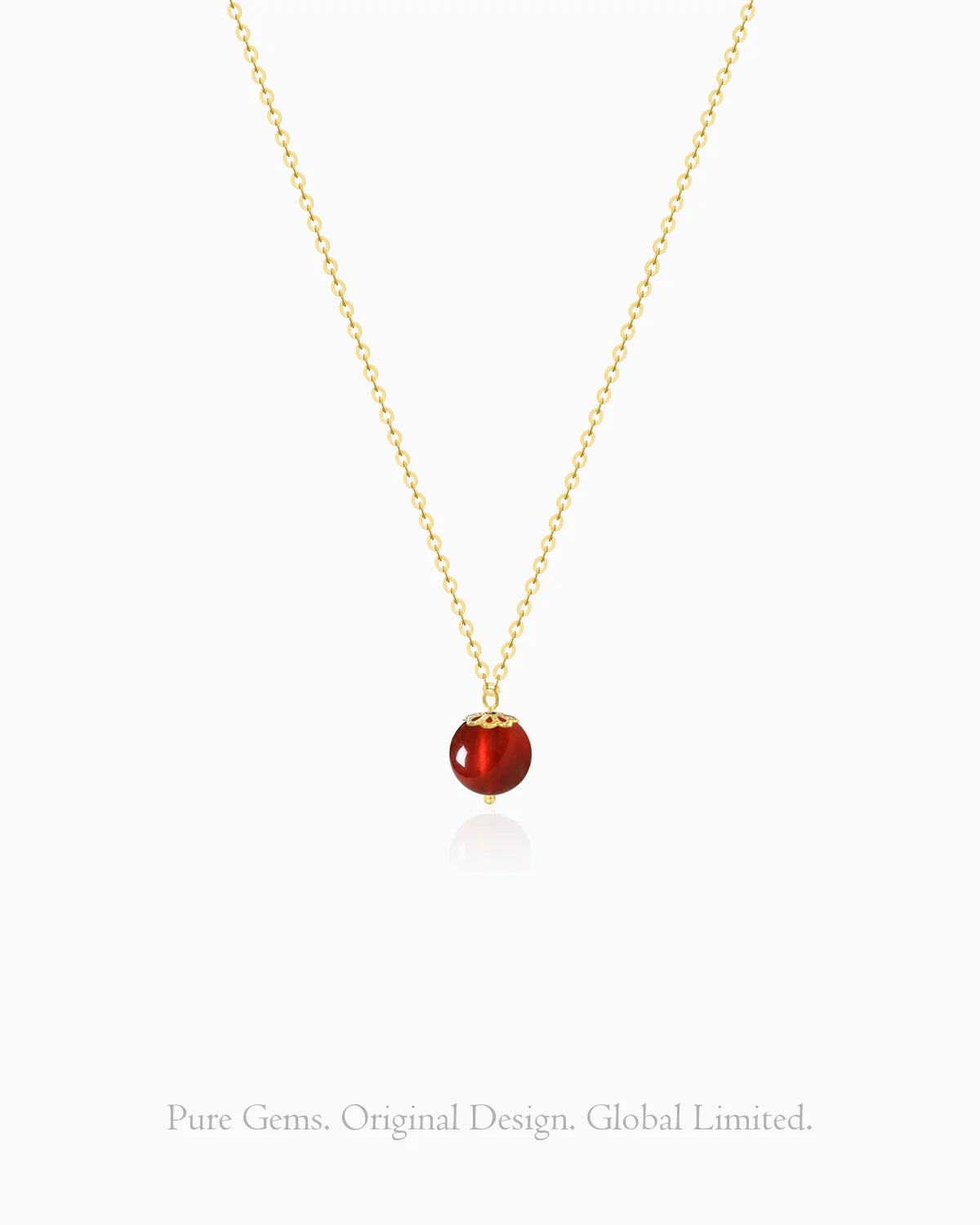 garnet pendant necklace