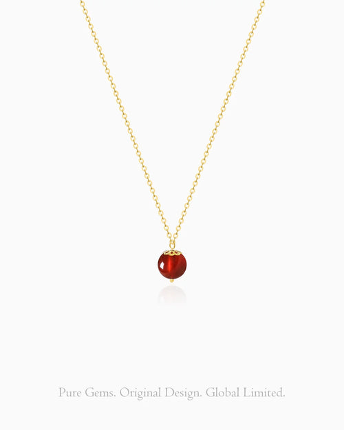 garnet pendant necklace