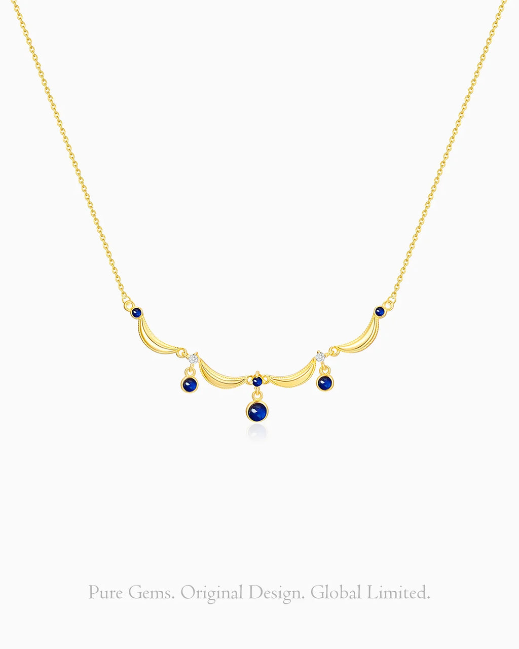 lapis lazuli charm necklace | September Birthstone Jewelry