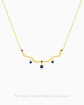 lapis lazuli charm necklace | September Birthstone Jewelry