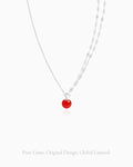 red agate pendant necklace