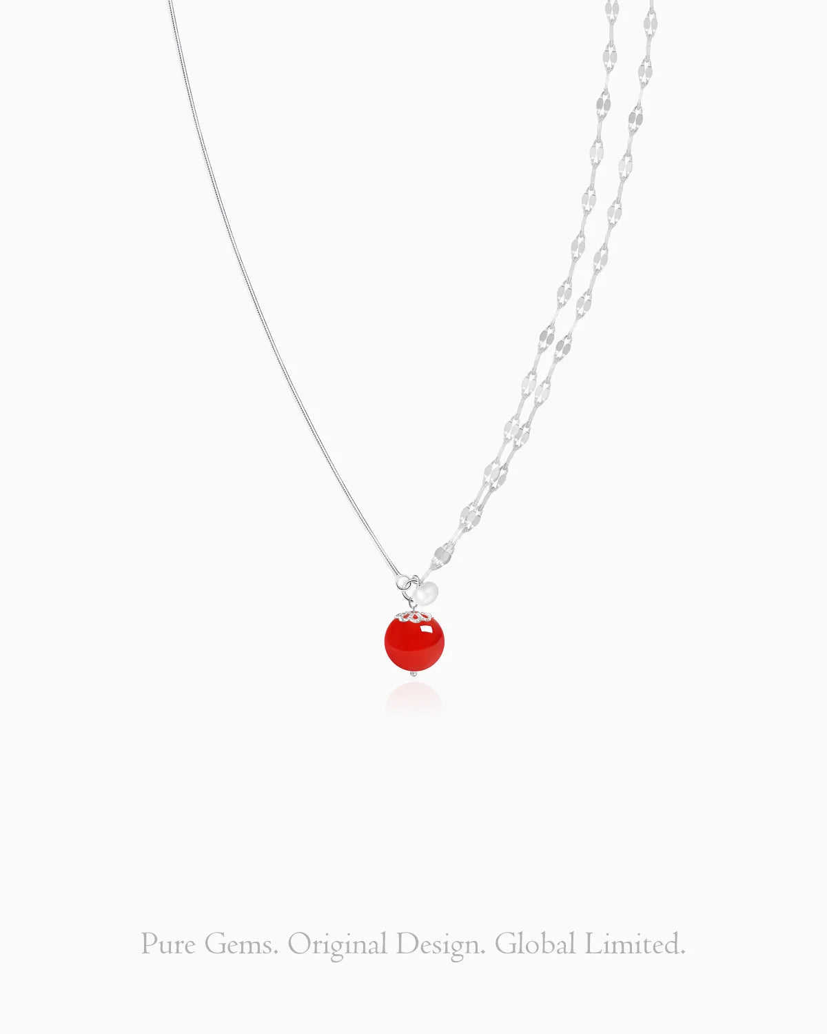 red agate pendant necklace