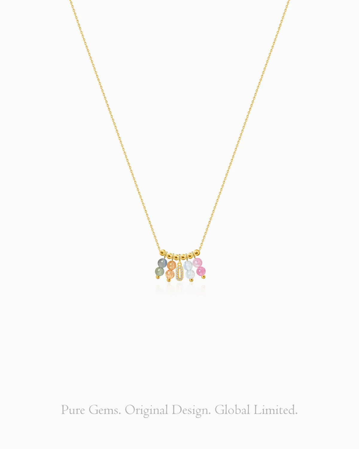 tourmaline charm necklace