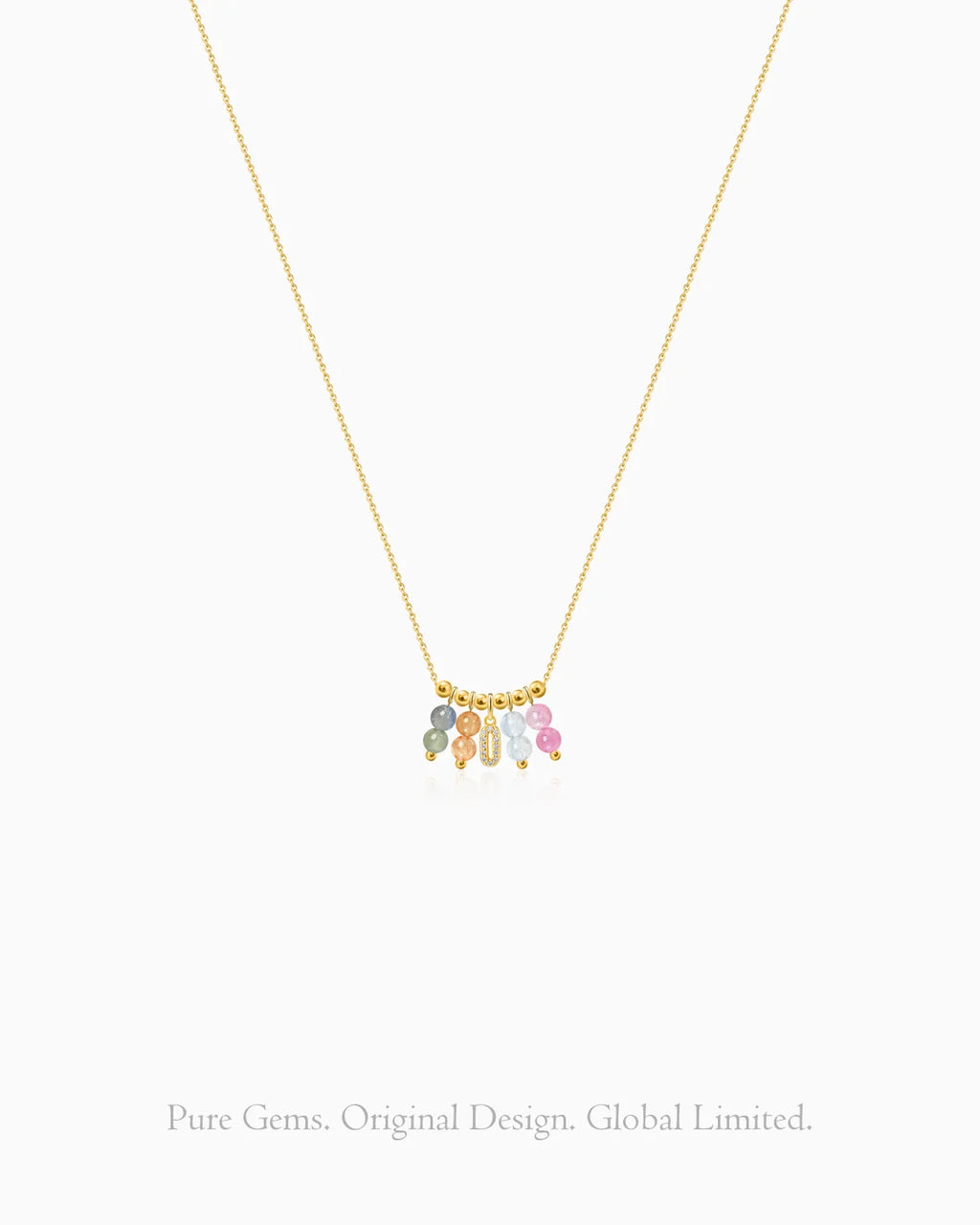 tourmaline charm necklace