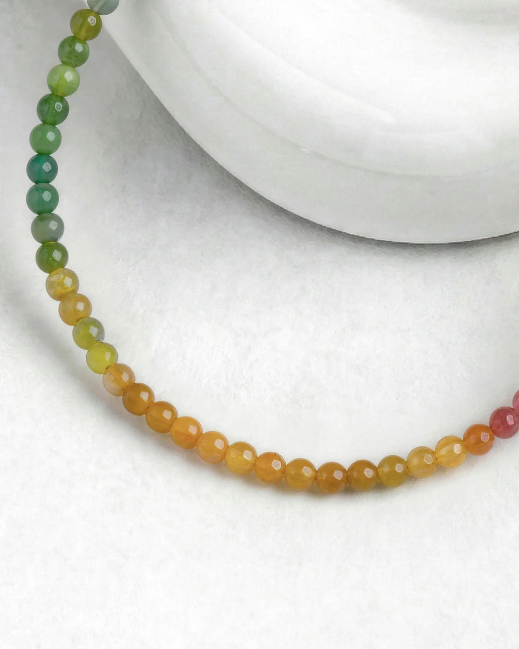 Pink Tourmaline 18K Gold Plated Beaded Bracelet