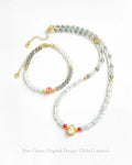 Moonstone Clear Quartz Gold Necklace & Bracelet Set – Purity & New Beginnings